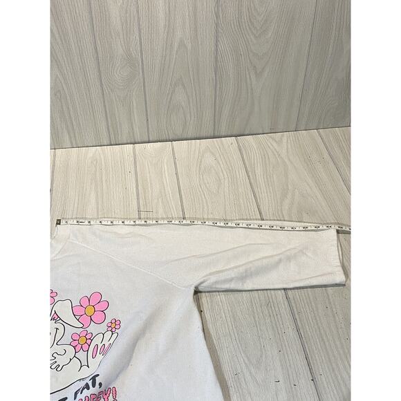 Vtg Center Star Fleece Bunny I am Not Fat Graphic Sweatshirt XLT 1988 3/4 Sleeve - Picture 10 of 10